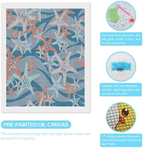 Starfish Diamond Painting Kit Art Pictures Diy Full Drill Acessórios domésticos Presente para adultos para