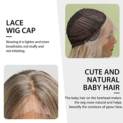Hairrcube Longo loira de renda frontal peruca loira longa perucas encaracoladas para mulheres perucas sintéticas naturais para uso diário