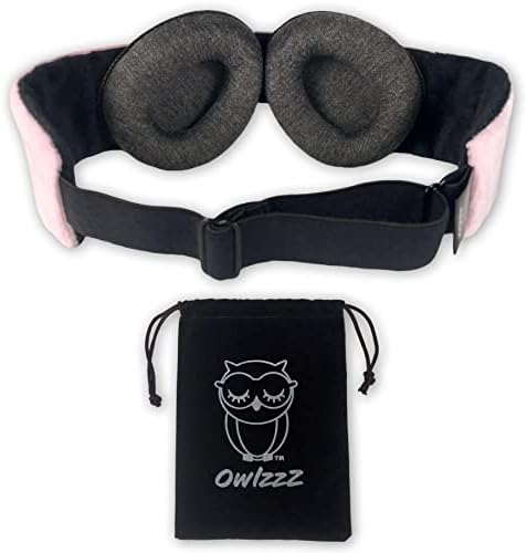 Máscara de sono de Blackout de Owlzzz para mulheres e homens - Máscara de viagem para dormir - Máscara de olho
