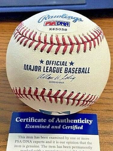 Matt Wieters 2 assinou o Baseball OML autografado! Orioles, cardeais, Nats! PSA - bolas de beisebol