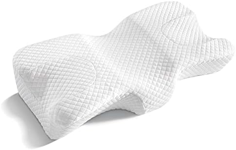 AM AEROMOX Side Sleeper Pillow para prevenção de rugas para dores no pescoço e ombro - travesseiro de beleza