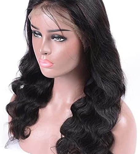 XZGDEN WIGS CAIL WIG CORPO Ondas 13 4 Lace Front Human Wigs Compatível com mulheres negras cor natural peruviano