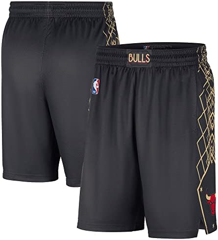 Outerstufff Chicago Bulls Grey Gold Youth 8-20 City Edition Swingman Shorts