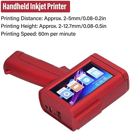 Impressora portátil FTVogue Impressora Mobile a jato de tinta para impressão Data Hora QR Código de código
