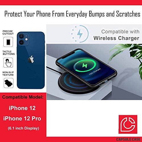 Ohiya Case Compatível com o iPhone 12 [Proteção militar Proteção à prova de choque para o coldre de