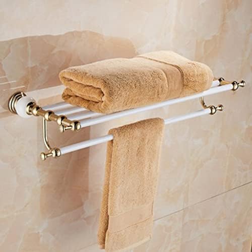 -S prateleiras, acessórios de banheiro de toalhas de toalha, suporte de toalha de latão, barra de toalha, prateleira