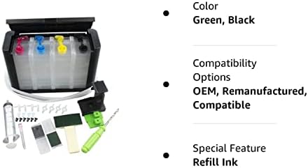 Sistema de suprimento de tinta contínuo Upink Kits Diy de tanque de tinta CISS compatível para HP 21 22 60xl 61xl