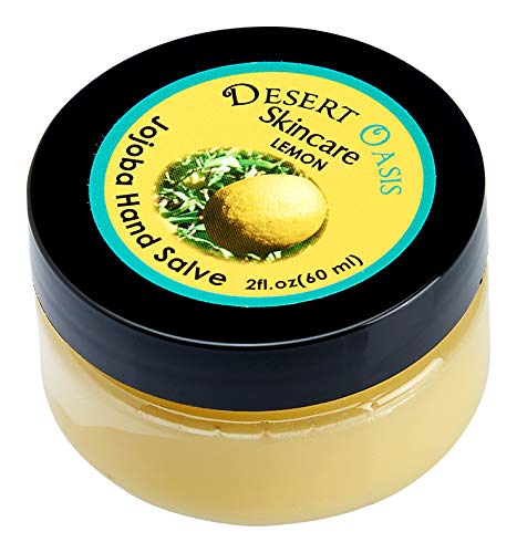 Lemon Hand Salve com mais de 50% de óleo Jojoba. natural com cera de abelha e óleo de abacate.