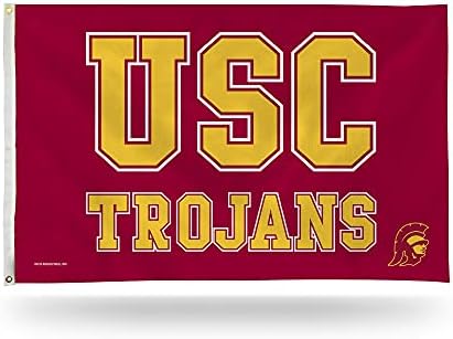 NCAA Southern California Trojans 3 'x 5' Bandeira - Décora de um lado para baixo ou externo - decoração feita