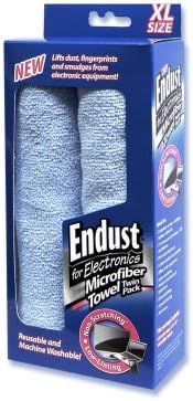 Endust para lenços de limpeza de tela eletrônica, contagem de 70, 6 pacote e toalha de microfibra 2-pacote