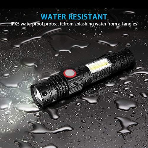 Lanterna tática recarregável vnina, lanternas magnéticas USB com luz flash de cobra - 4 modelos, zoomable,