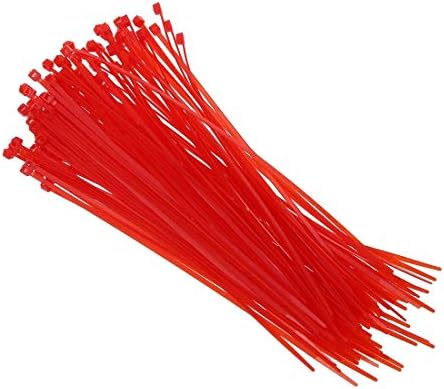 100-1000 peças Cabrões profissionais Tabias de cabos de cabo 2,5x100mm Red 100 peças