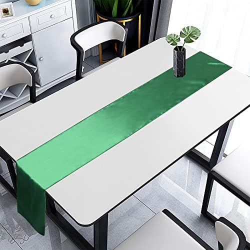 12 Pacote de mesa de cetim Runner, 12 x 108 polegadas de comprimento de mesa de cetim Multi-Color adequado