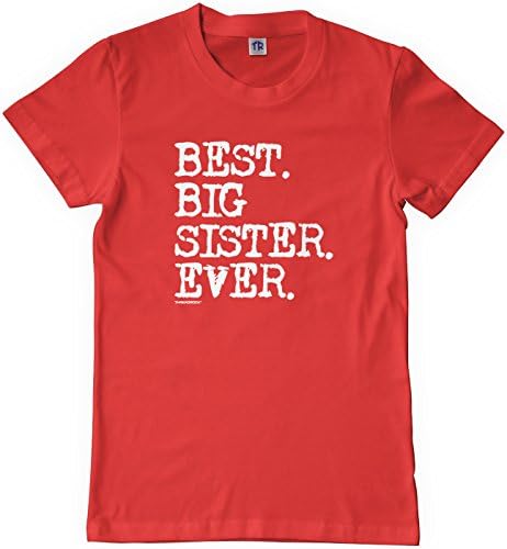 T-shirt da melhor irmã da Big Girls Girls de Threadrock