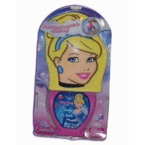 Disney Princesa Cinderela Bath Mitt, Body Wash Cotton Candol
