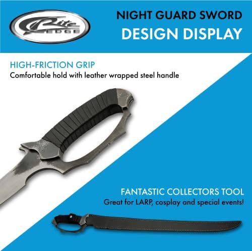 33,23 ”Black D-Guard Mão forjada espada de rapier medieval com bainha de couro