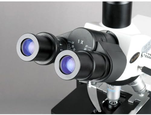 Microscópio de composto trinocular digital T690C-PL-P-PL Microscópio de composto digital, ampliação de 40x-2500x,