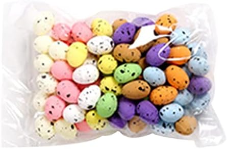 Ovos de Páscoa de espuma próxima para artesanato e decorações de festa da Páscoa Evento de decoração de casa e