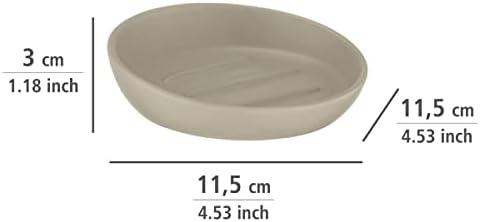 Wenko Posa Badi Soap Dish, Ø 11,5 x 3 cm, bege