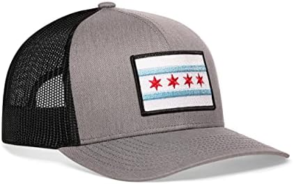 Haka Chicago Flag Hat - Chicago Crucker Hat para homens e mulheres, boné de beisebol Chi, chapéu