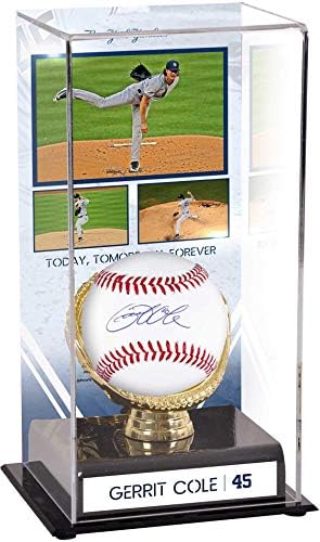 Gerrit Cole New York Yankees Baseball autografado e sublimados Yankees de estréia explando -