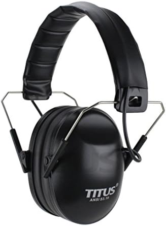 Titus 2 Series com G45 Z87+ 34 NRR Proteção auditiva de linha slim e óculos de segurança de estilo esportivo combos