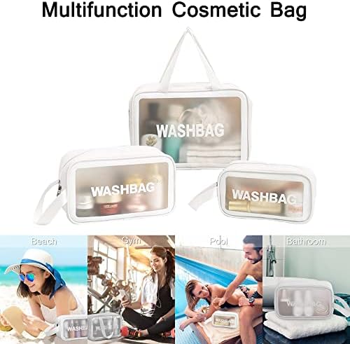 Bolsa de cosméticos touyinger, 3 PCs Bolsa de higieness Bag de bolsa de viagem para produtos de higiene pessoal,
