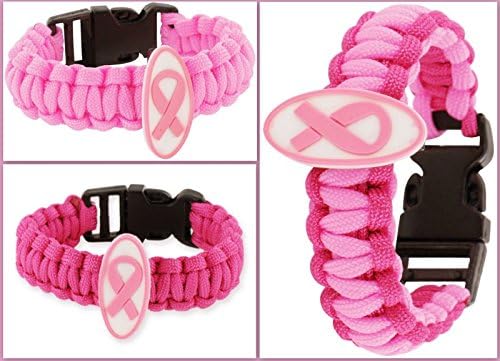 Símbolo de fita rosa da pulseira de panorama do câncer de mama símbolo