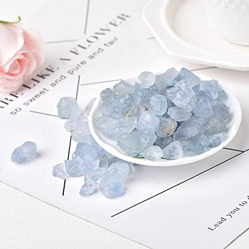 Binnanfang AC216 8-12mm Cristal natural Quartzo Kianita Rocha Mineral Mineral Blue Crying Horation Stone Reiki