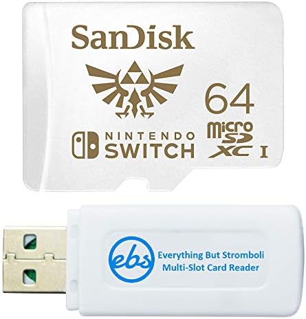 Sandisk 64GB Micro SD Card para Nintendo Switch Lite & Nintendo Switch Pacote 64 GB com TF/Micro