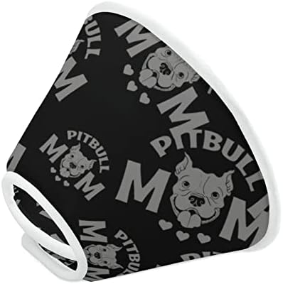 Pitbull Mom Print Cone Cone Recuperação Elizabeth Collar Protetor