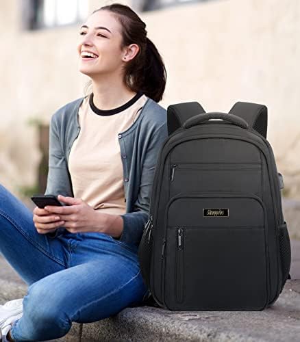 Mochila para homens homens, mochilas de trabalho para viagens, pacote traseiro de laptop de 15,6 polegadas