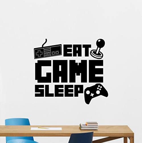 Eat Sleep Sleep Sleep Game Wall Decals Controlador Decalque Decalque Quote de parede Citação