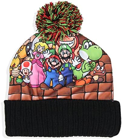 Nintendo Super Mario Multi Personagem Logo Bordado LOGO POM CHAP