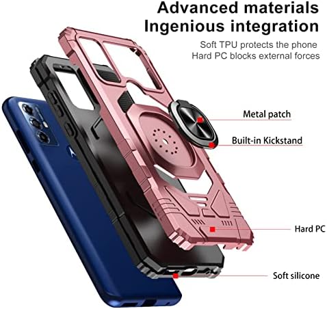 Caso de Ailiber para Moto G Power 2022, Moto G Play 2023 Caixa de telefone com protetor de tela,
