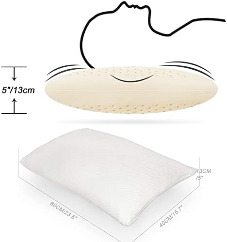 Talatexhome talatex Premium natural Dunlop Pillow, travesseiro de espuma de látex ajuda