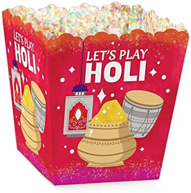 Big Dot of Happiness Holi Hai - Party Mini Favor Caixas - Festival of Colors Party Tratar caixas