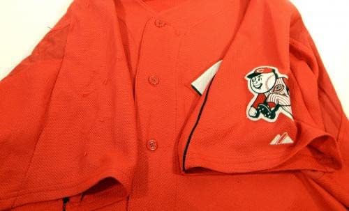 2003-06 Cincinnati Reds Mike Calitri 65 Jogo usou Jersey Red Ex ST BP 48 583 - Jogo usado MLB Jerseys
