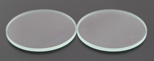5pcs 40mm x 1,5 mm de lente plana de vidro transparente lente redonda