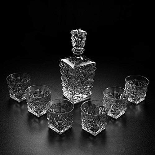 Whisky Decanter Whisky Decanter e óculos Conjunto de 4 óculos sofisticados para uísque, uísque, bourbon,