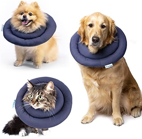 Wolgo Soft Dog Cone Collar para após a cirurgia, colarinho eletrônico de recuperação confortável para gatos