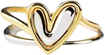 Band Rings for Women for Filhe e Mother Heart Shaped Ring Requintiting Ring Birthday Gift para