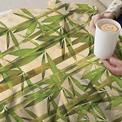 Cobertores de bebê de lã de bambu, ilustração moderna com palhetas japonesas de bambu em uma arte