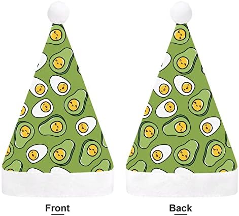 Padrão de abacate de ovo chapéu de natal chapéu de santa para adultos unissex Comfortar Classic natal boné