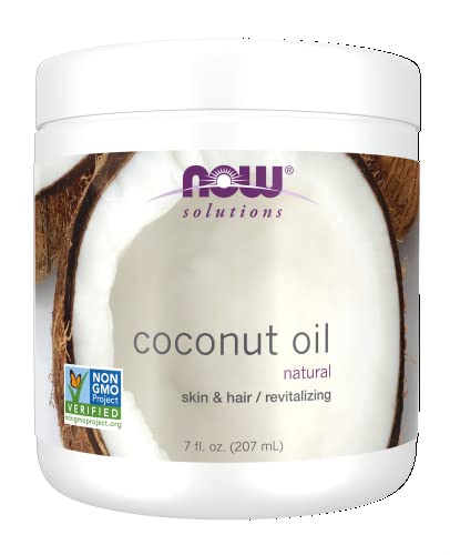 Agora soluções, óleo de coco, naturalmente revitalizando a pele e o cabelo, o hidratante condicionando, 7