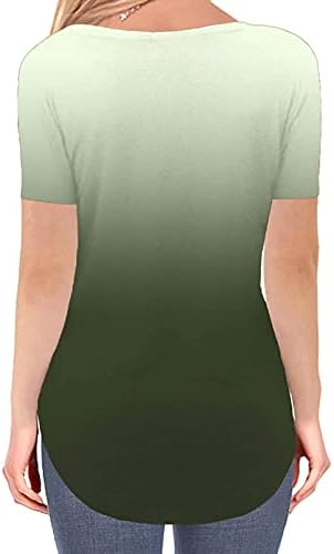 Sorto gráfico DGQPLPD para mulheres blusas para mulheres moda 2023 Camiseta de manga curta de