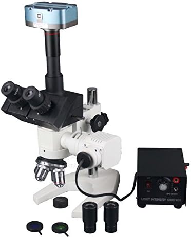 Microscópio de metalurgia trinocular de 1200x radical W 16MP Câmera USB e software de medição