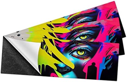 Adesivo de pára -choque magnético de graffiti neon - adesivo colorido de pára -choques - adesivo