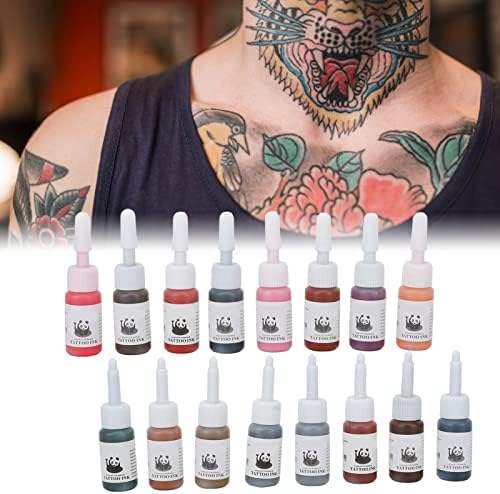 Conjunto de tinta de tatuagem profissional, 54pcs Tattoo Color Inks Definir kit de tinta de tatuagem