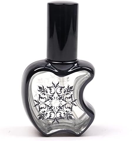 Enorme garrafa de perfume reabastecida de 15 ml para viajar, vidro preto Vidro Vidro vazio frasco de